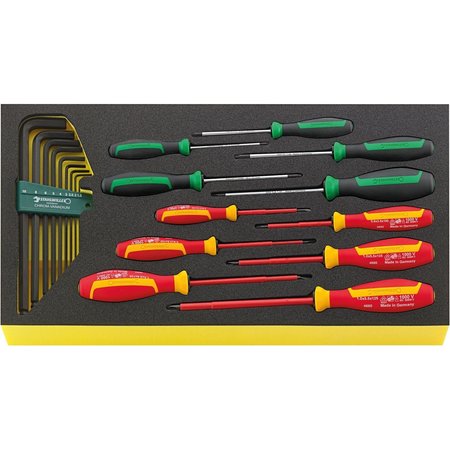 STAHLWILLE TOOLS DRALL+ set of screwdrivers i.TCS inlay No.TCS WT 4650-4665-1 -tray20-pcs. 96830129